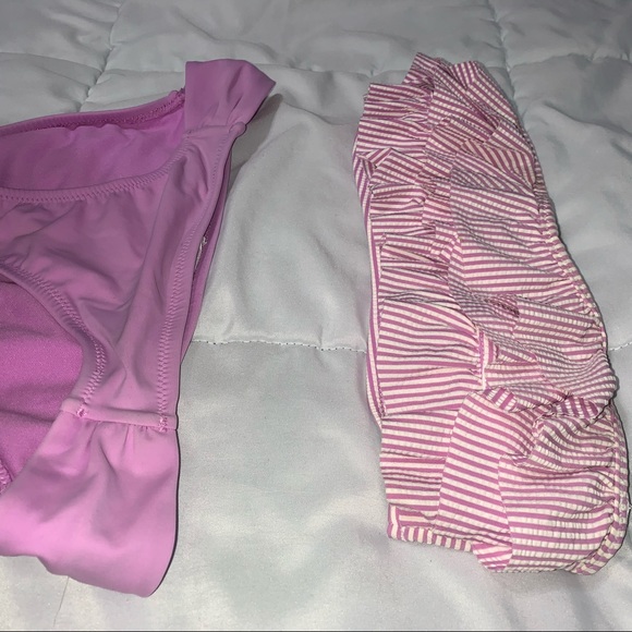 Jessica Simpson Purple Ruffled Bathing Suit Set - Picture 3 of 5